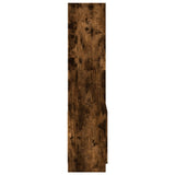 Highboard Smoked Oak 63x33x140 cm Engineered Wood 855110