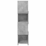 Corner Cabinet 25.5x25x102cm Engineered Wood Concrete Grey 889808