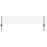 Welded Wire Fence with Post 10 x 0.4 m PVC-Coated Steel Green 3336430