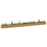 Garden Raised Bed Light Brown 775 x 50 x 36 cm Galvanised Steel 42017349