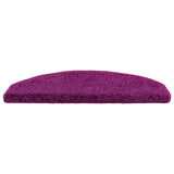 Self-adhesive Stair Mats 15 pcs Violet 80 x 24.5 x 3.5 cm 42038656