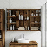 Bathroom Mirror Cabinet Old Wood 100 x 14.5 x 70 cm 889125