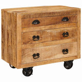 Side Cabinet with Drawer Brown 70 x 38 x 63 cm Solid mango wood 4104601