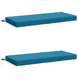 2-Piece Bench Cushions SOEST 2 pcs 100% Polyester Light Blue 950225