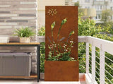 Garden Privacy Screen Rusty 50 x 150 cm Weathering steel 876433