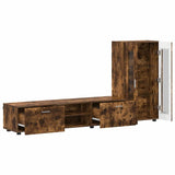 TV Cabinet Set FLORIN 3 pcs Smoked Oak Engineered Wood 3397939