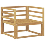 Outdoor Middle Sofa Solid Acacia Wood White 3438993