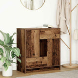Sideboard with Drawers and Doors Old Wood 70.5x34x74.5 cm 861848