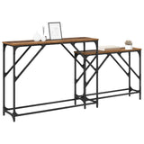 Console Table 2 pcs Old Wood 100 x 28 x 75 cm Engineered Wood 882886