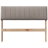 Upholstered Headboard Taupe 100 cm Solid Pine Wood 879247