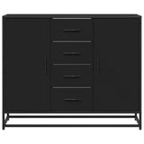Sideboard Black 92x35x76 cm Engineered Wood 3300825