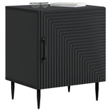 Bedside Cabinet 2 pcs Black 43 x 34.5 x 50 cm Engineered Wood 894798