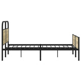 Bed Frame without Mattress 140x200 cm Sonoma Oak Engineered Wood 4100447