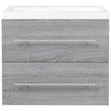Sink Cabinet with Built-in Basin Grey Sonoma Engineered Wood 3120180