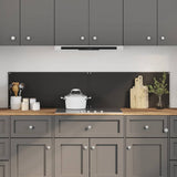 Kitchen Backsplash 2 pcs Black 90 x 40 cm Tempered Glass 3415437