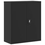 File Cabinet Black 90x40x105 cm Steel 339738