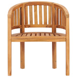 Garden Chair Natural Teak Solid Teak Wood Medium Durable 48018