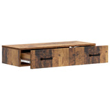 Wall-Mounted Side Table Old Wood 87.5 x 34.5 x 17 cm 899013