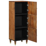 Highboard with Shelf Brown 40 x 33 x 110 cm Solid Mango Wood 4018765
