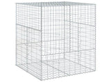 Gabion Basket with Cover 100x100x150 cm Galvanised Iron 3295213