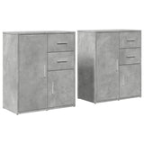 Sideboards 2 pcs Concrete Grey 60x31x70 cm Engineered Wood 3276563