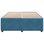 Bed Frame without Mattress Blue 140x190 cm Velvet 3285010