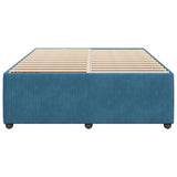 Bed Frame without Mattress Blue 140x190 cm Velvet 3285010
