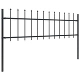 Garden Fence Steel Sturdy Rectangular Modern 277597