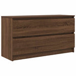 ZNTS TV Cabinet Brown Oak 100x35x54 cm Engineered Wood 861811