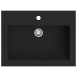 142962 Granite Basin 600x450x120 mm Black