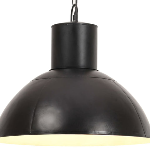 Hanging Lamp 25 W Black Round 48 cm E27 320565