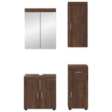 Bathroom Furniture Set TULUM 4 pcs Brown Oak 60 x 34 x 63 cm 3398051