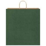 Paper Bags 250 pcs with Handles Green 45x17x48 cm 4101737