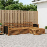 Outdoor Sofa Set 4 pcs Natural Solid Acacia Wood 3383192