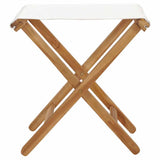 Folding Chair Set of 2 Cream White 310669