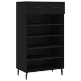 Shoe Cabinet Black 60x35x105 cm Engineered Wood 829629