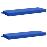 2-Piece Bench Cushions SOEST 2 pcs 100% Polyester Royal Blue 949751