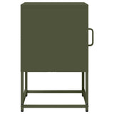 ZNTS Bedside Cabinet Olive Green 36x39x60.5 cm Cold-rolled Steel 853330