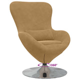 Egg Chair Brown 63 x 73 x 90 cm Velvet 42002732