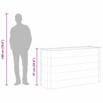 Garden Raised Bed WPC 150x50x91 cm Grey 43608