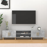 TV Cabinet Concrete Grey 180x31.5x40 cm Engineered Wood 816260