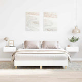 Bed Frame 2 pcs White 152 x 203 cm Engineered Wood 3402867
