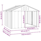 Dog House Anthracite 116,5x103x81,5 cm Galvanised Steel 171540
