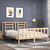 Bed Frame without Mattress King Size Solid Wood Pine 3192886