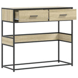 Console Table Sonoma Oak 90x35x80 cm Engineered Wood 849175