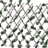 140913 Willow Trellis Fence 5 pcs with Artificial Leaves 180x90 cm