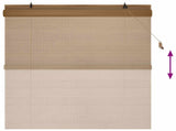 Roller Blind Brown 150 x 160 cm Bamboo 42039789