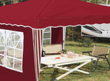 Pop-up Party Tent 288 x 288 x 245 cm Burgundy Oxford Fabric 42019763