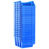 Stacking Storage Bins 20 pcs Blue Plastic 146285