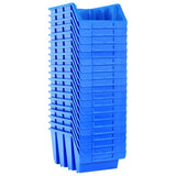 Stacking Storage Bins 20 pcs Blue Plastic 146285